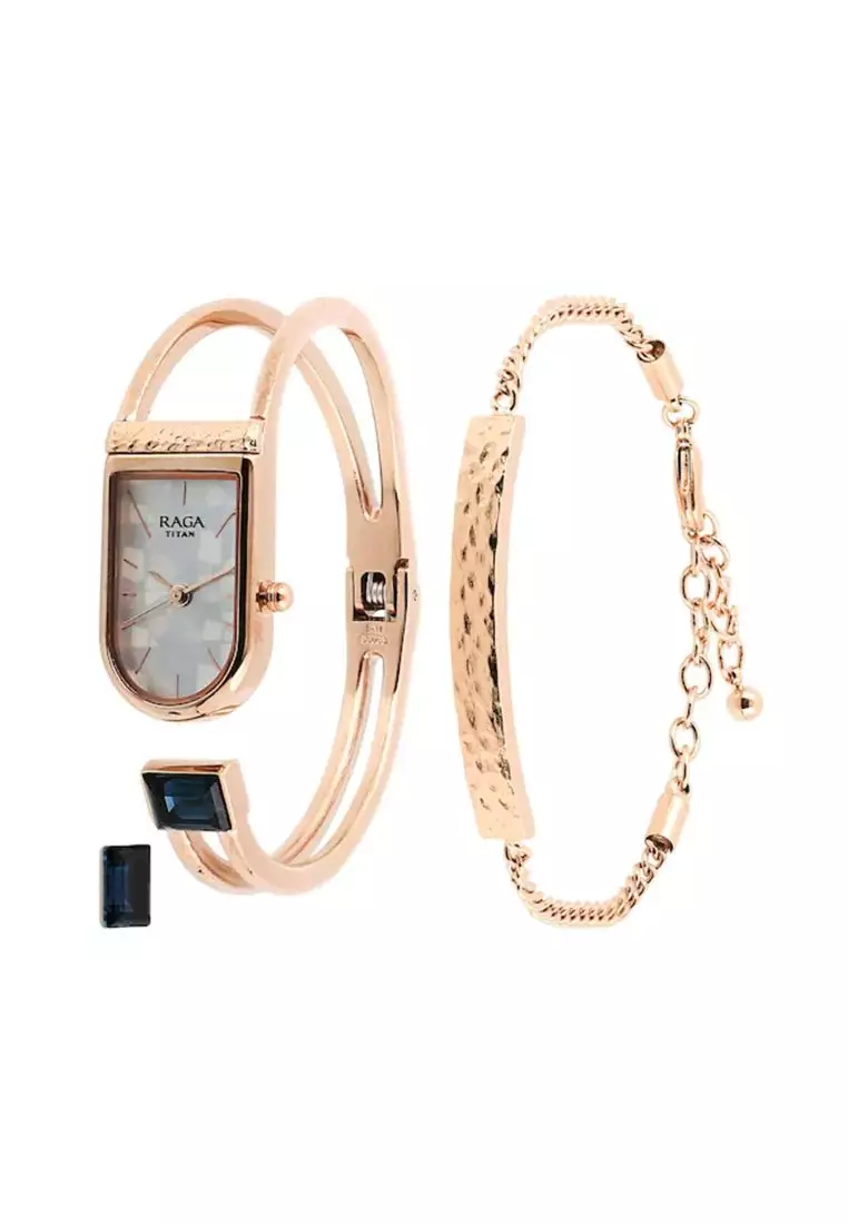 Buy Titan Raga Rose Gold Stainless Steel Watch For Women