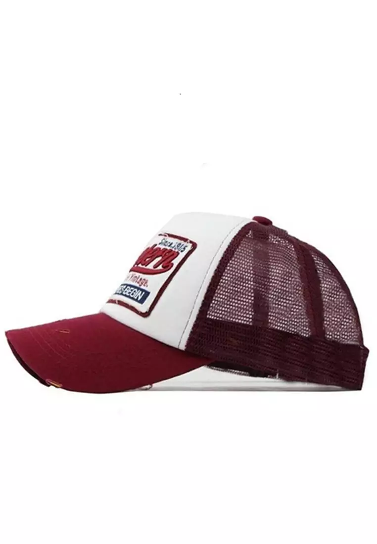 Maxton Baseball Cap Snapback Mesh Model Western Material Cotton Polyester ORIGINAL - Red