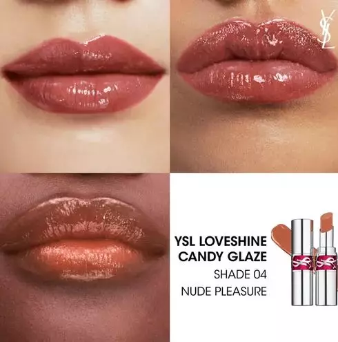 YSL LoveShine Candy Glaze - 4 Nude Pleasure