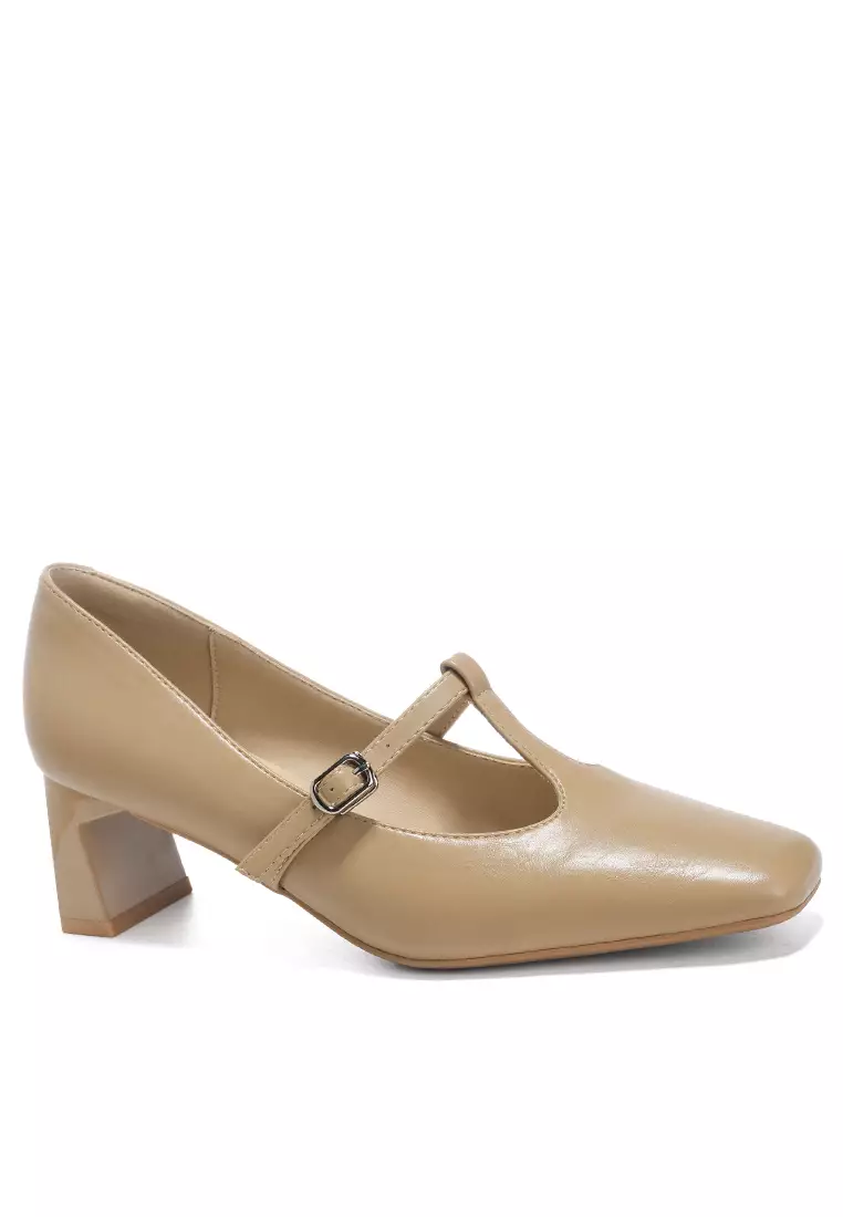 Discount on Twenty Eight Shoes  shoes - SKU: 5cm T-Strap Square Toe Pumps By2355-43