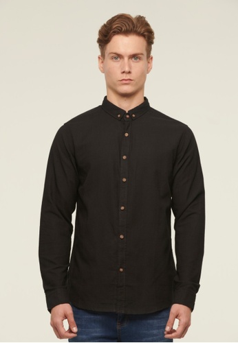 Buy Drum Casual Smart Long Sleeve Shirt Black Online Zalora