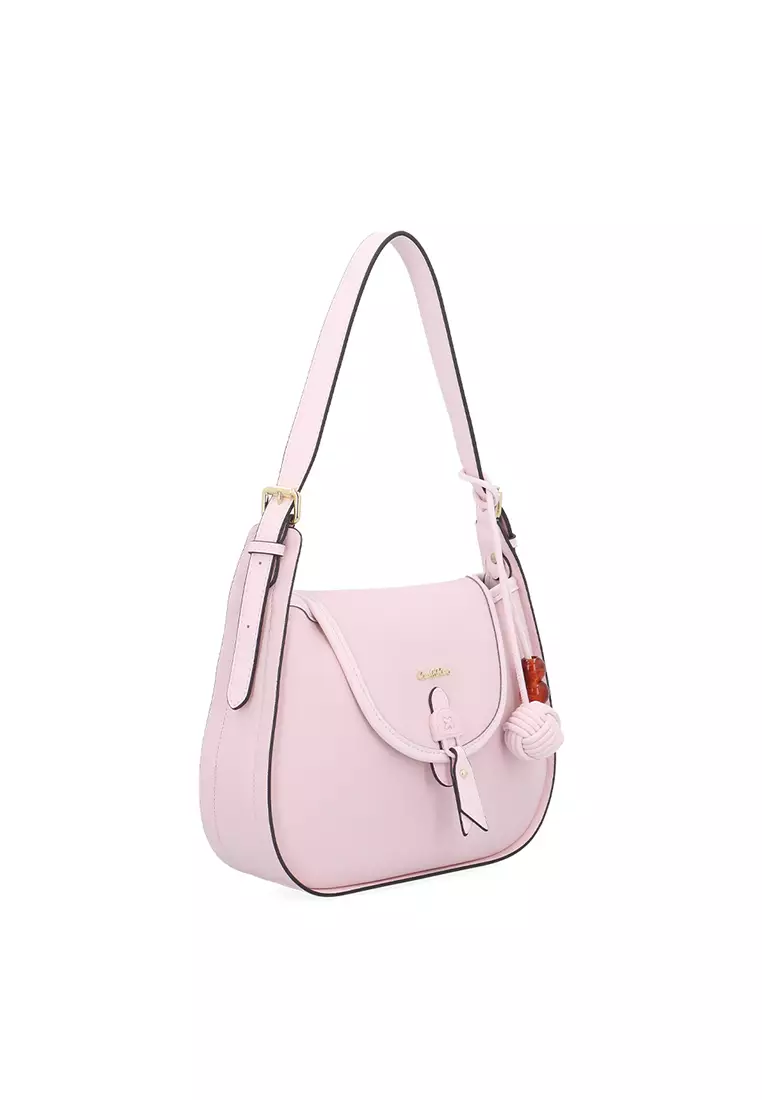 Sora Charm Shoulder Bag - Light Pink