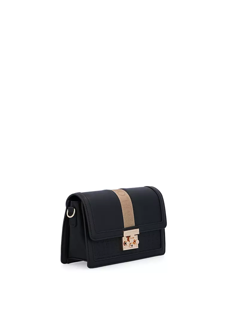 Black Logogram Crossbody