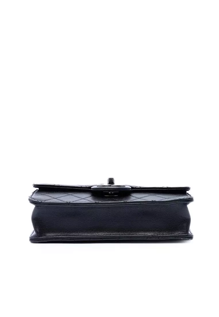 Pre-Loved Chanel Medium Quilted Goatskin Chic Pearls Flap