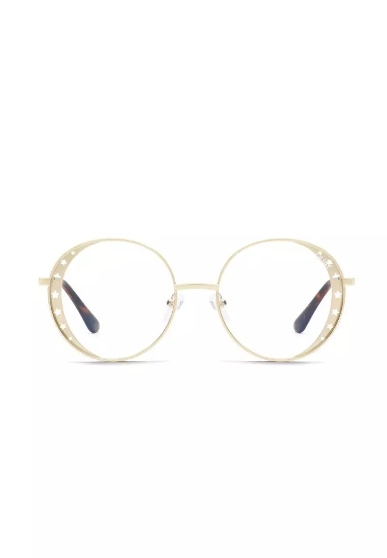 Seeing Stars Blue Light Glasses - Gold/Clear