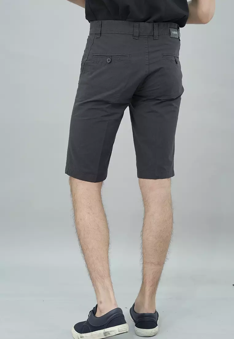 LGS - Celana Chinos Pendek Pria Abu-Abu CSS.343.S054.002.C