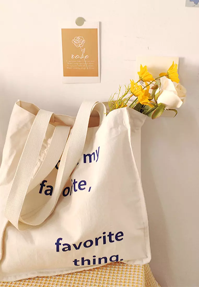 Buy Sunnydaysweety 2024 Simple Canvas Solid Color Totes CA24032310BE