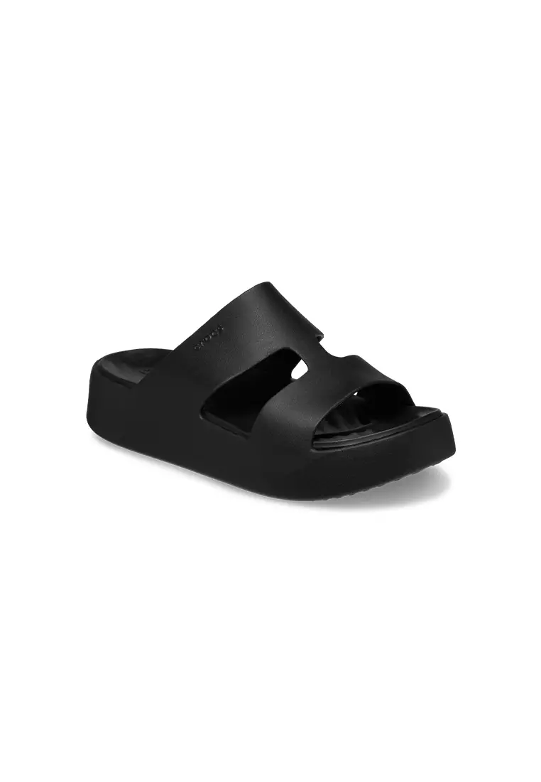 Discount on Crocs  shoes - SKU: Women's Getaway Platform H-Strap in Black