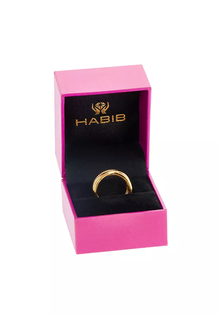 HABIB 999/24K Yellow Gold Ring 9GR00091024