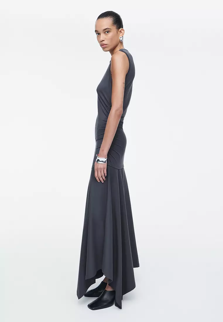 Ruched Jersey Maxi Dress