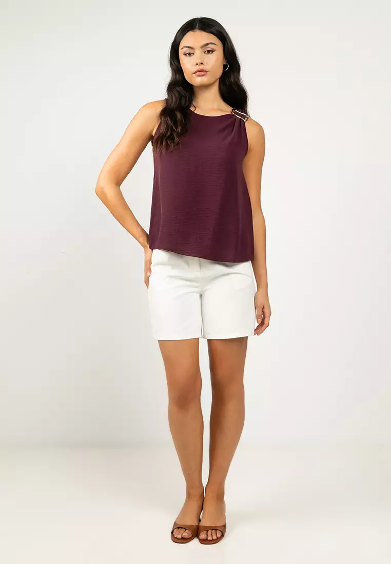Sleeveless Woven Top