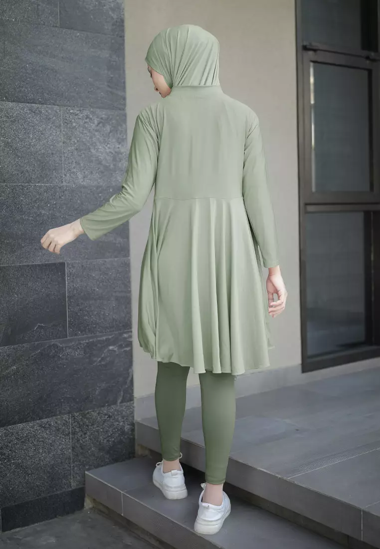 Zelena - Atasan Olahraga Wanita Ivy Longsleeve Tunic Reguler