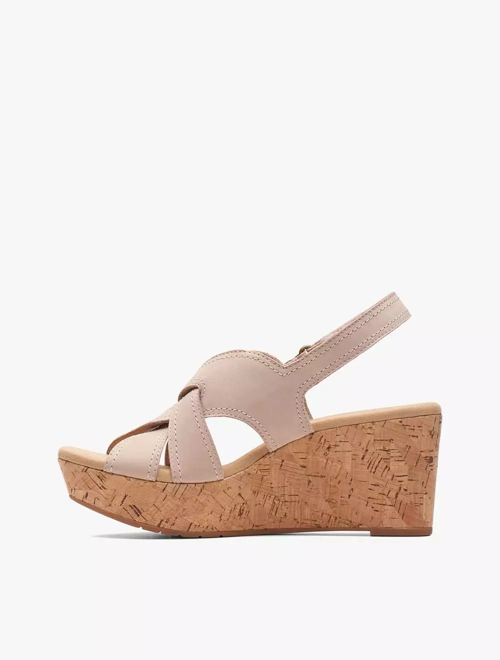 Clarks clearance nude wedges