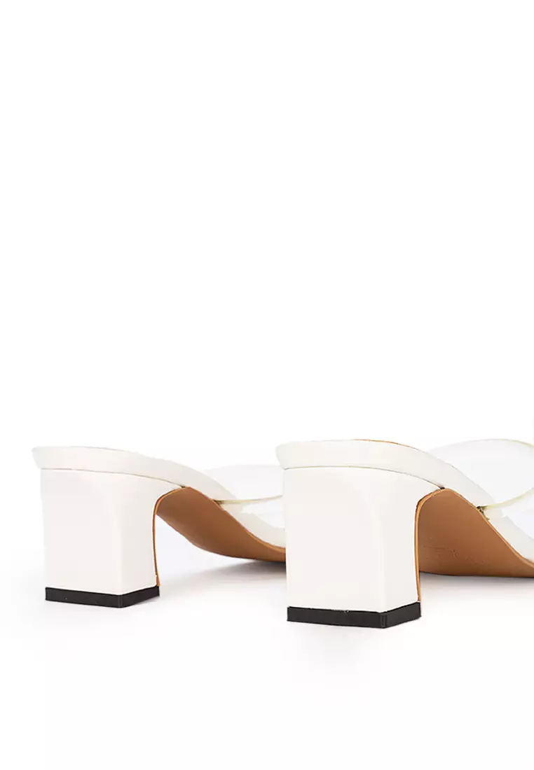 Vinyl Low Heeled Slide