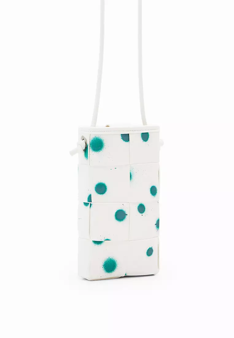Desigual Woman Accessories L woven droplets phone pouch.