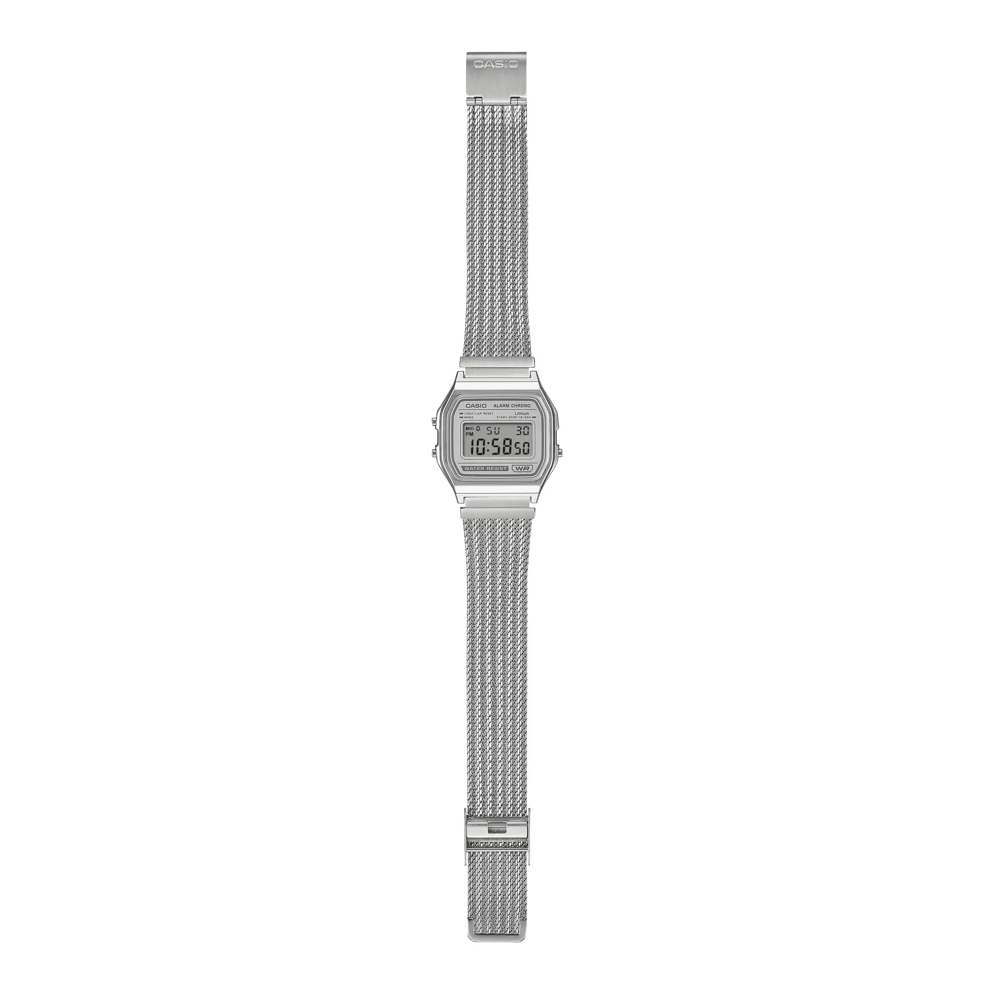 Casio Jam Tangan Unisex dengan format Digital A158WEM-7DF