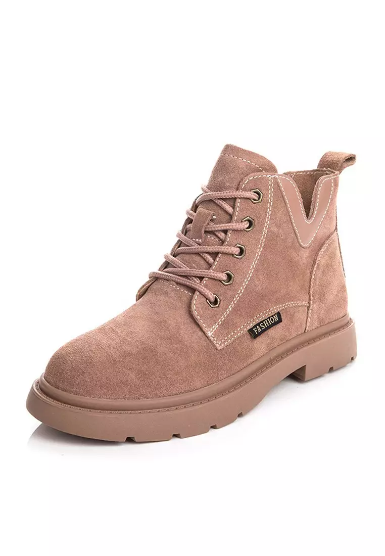VANSA Stylish Nubuck Leather Martin Boot VSW-B301