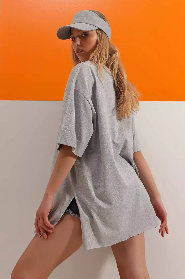Oversized Cotton Basic T-Shirt