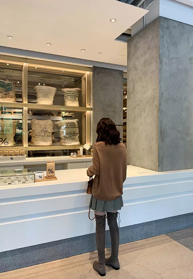 2.5CM 優質超修超彈力絨過膝長靴 XW5050-2