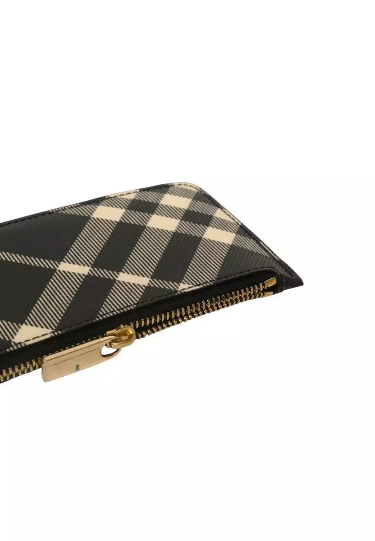 Buy BURBERRY Check Zip Card Case Card holder/Coin purse 2025