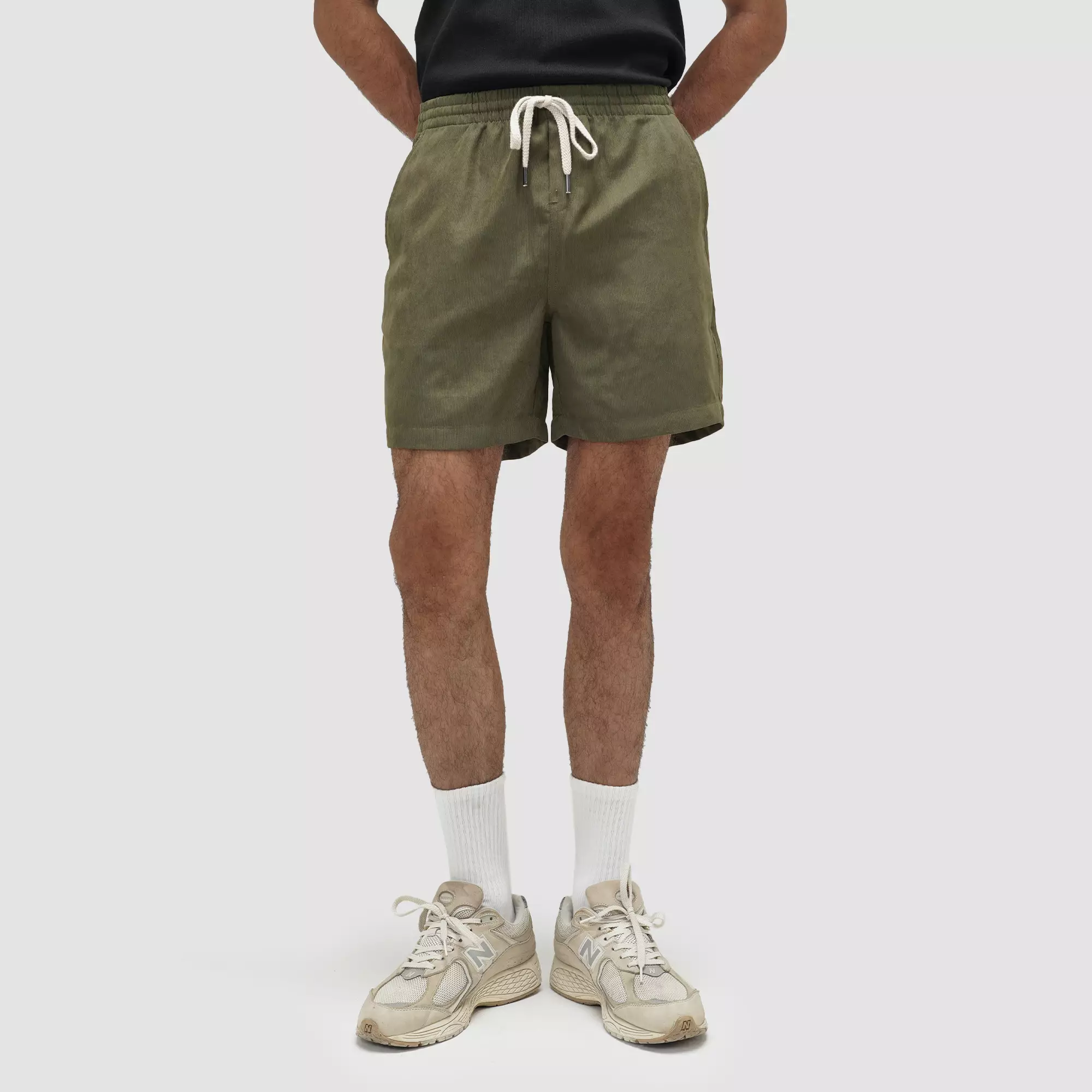 CELCIUS Celana Pendek Corduroy Pique L03000726C Dark Green