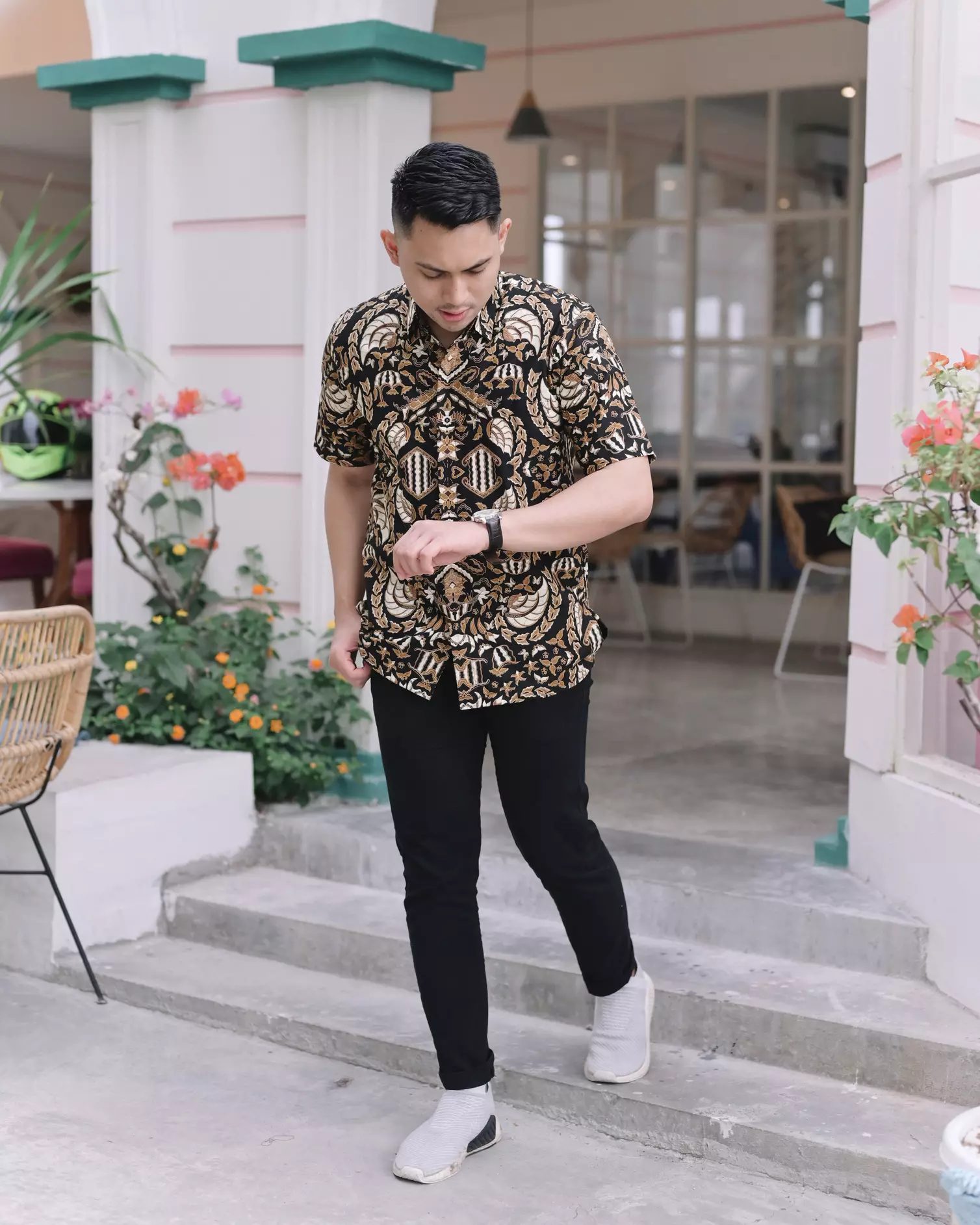 kemeja batik pria lengan pendek rebosa STKH213