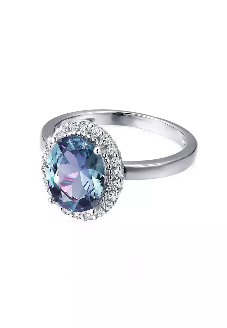 [Alexandrite Collection] Solnechnyy Svet Alexandrite Silver Ring - Cincin Alexandrite S925 by Her Jewellery