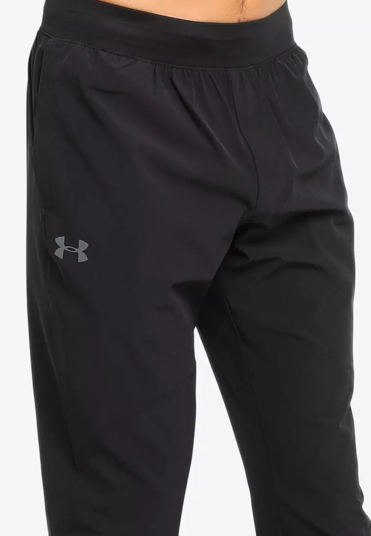 Under Armour Stretch Woven Cargo Pant, Black / Pitch Grey