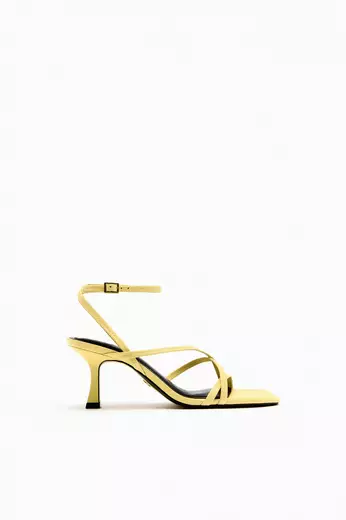 Zara yellow sandals on sale