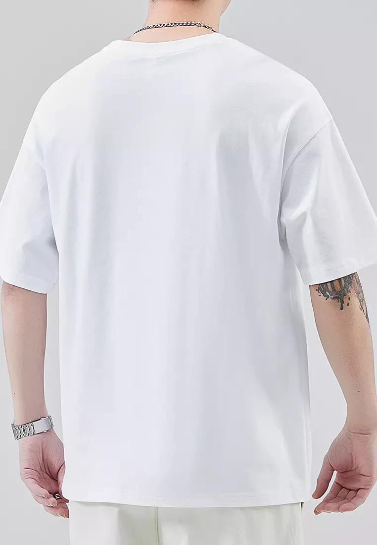 Letter Printed Short Sleeve T-Shirt AY-D902