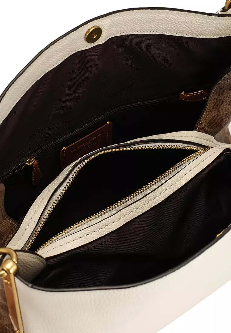 Buy Coach Coated Canvas Signature Hadley Hobo Bag (hz) Online