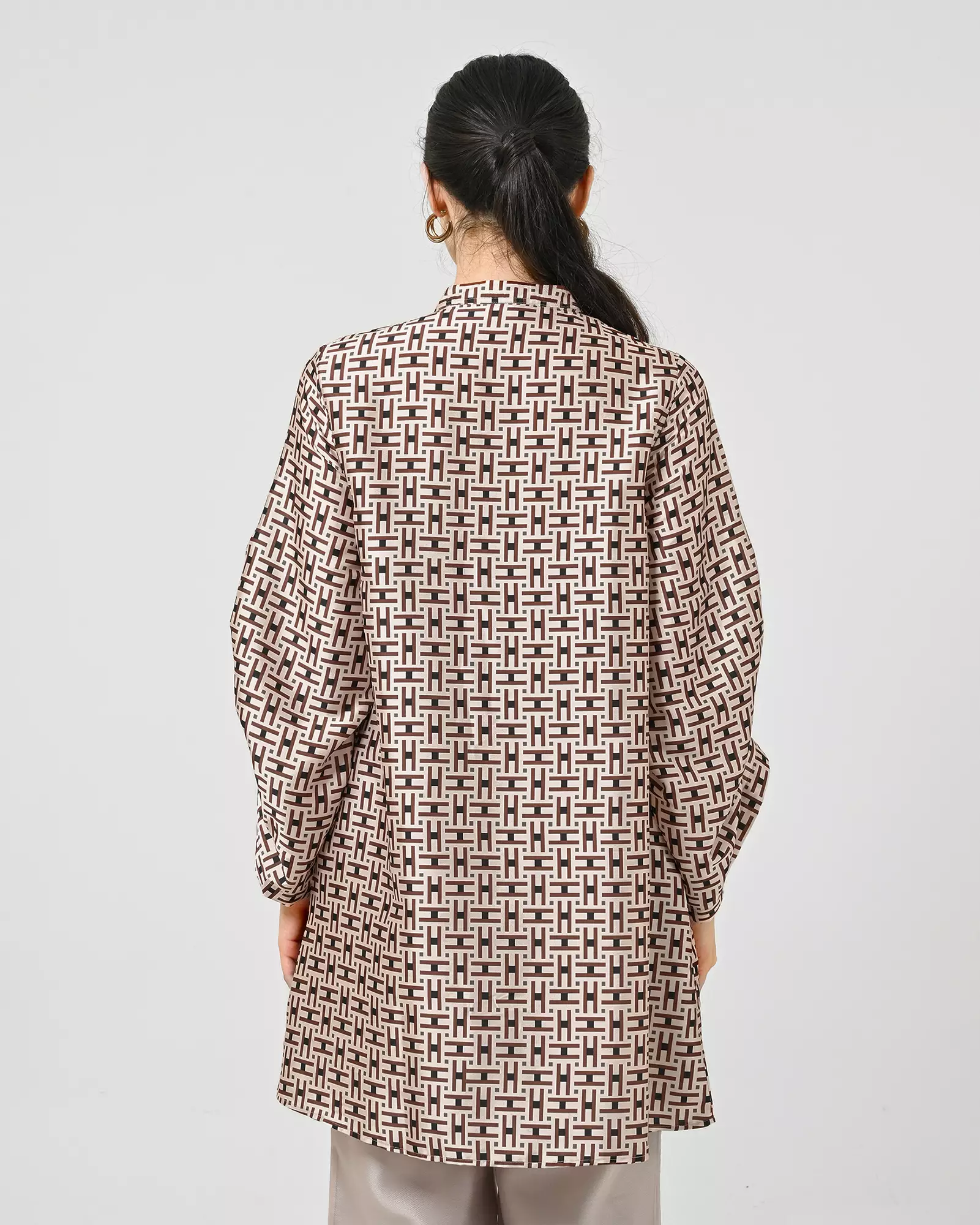 Geulis.id HUINA TUNIC  - Brown