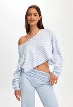 Violet Blue/Coconut Milk Gracie Stripe