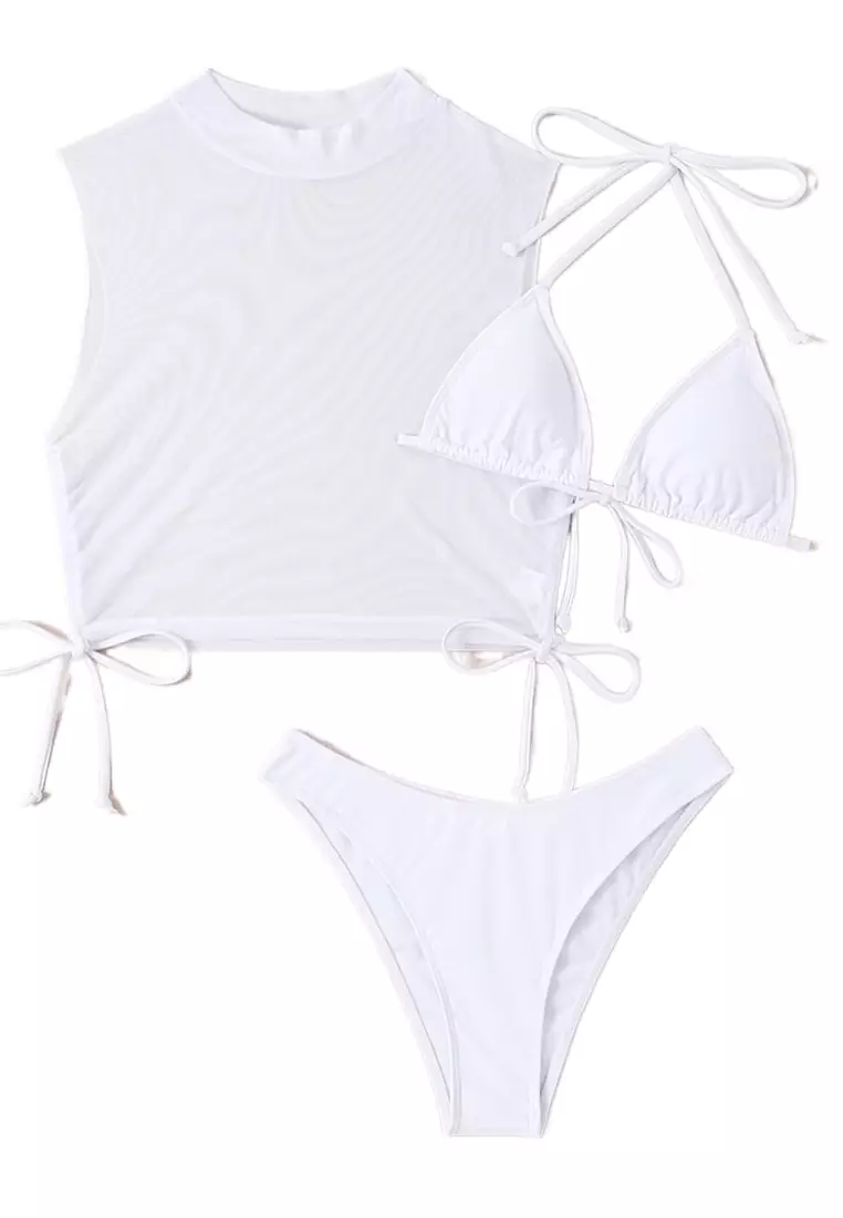 Buy Its Me 3PCS Sexy Solid Color Bikini Swimsuit 2024 Online