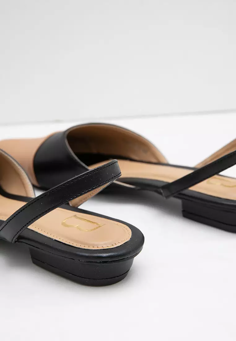 Sophie Audy Two Tone Febria Heels Black