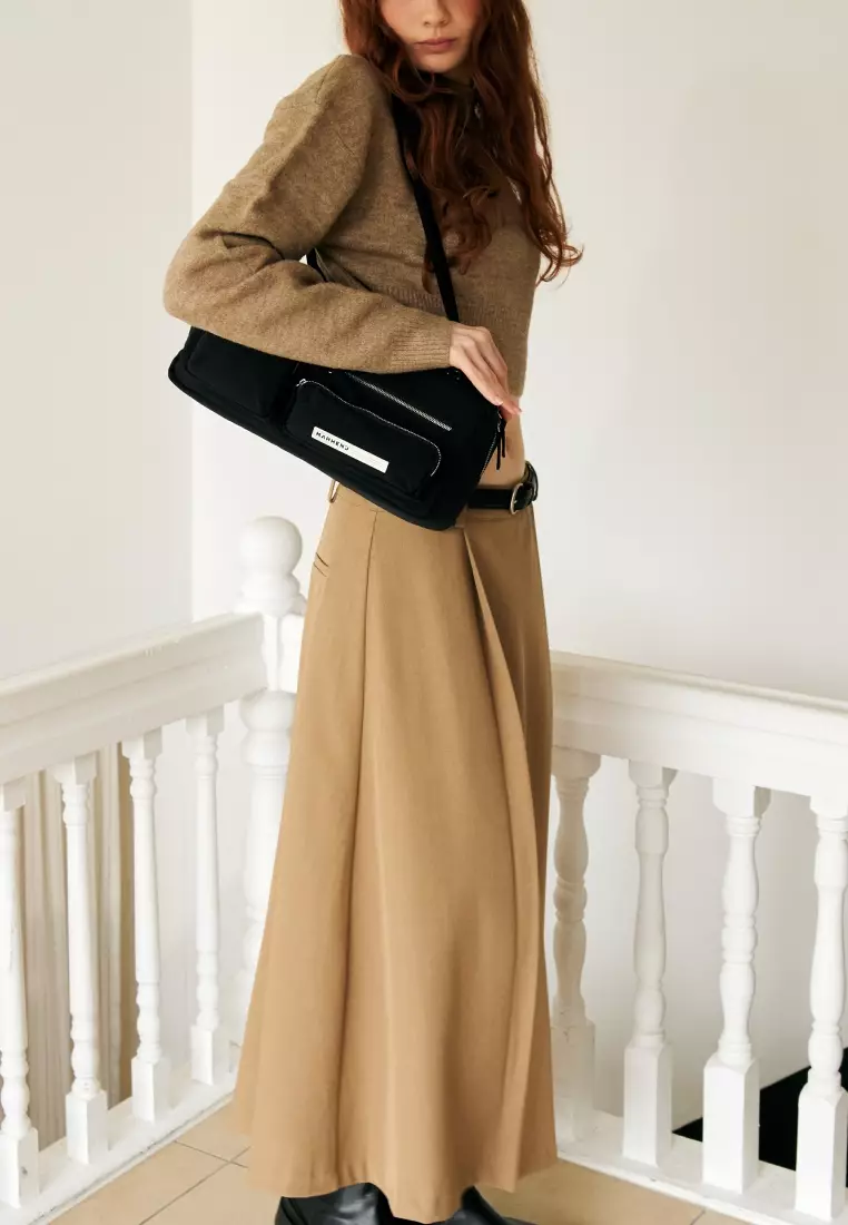 DANA Nylon Shoulder Bag Black