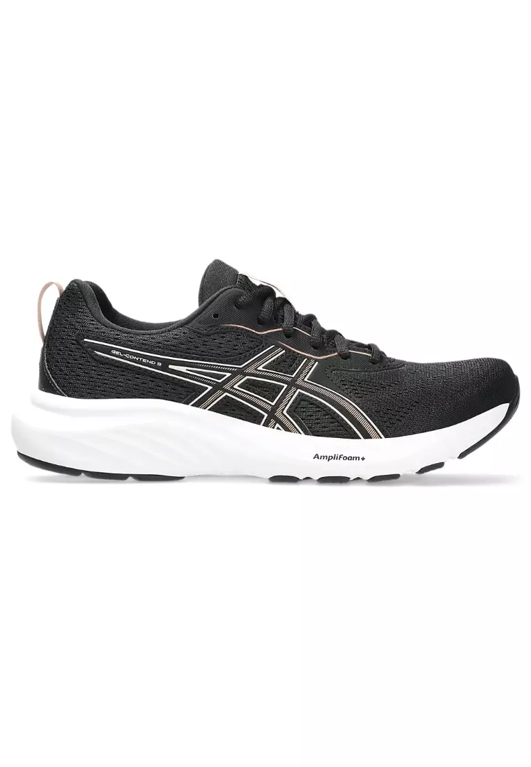 GEL-CONTEND 9 WOMEN RUNNING SHOES (BLACK)