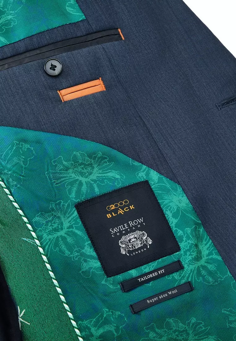 Super 160's Wool  BLAACK Suit Set