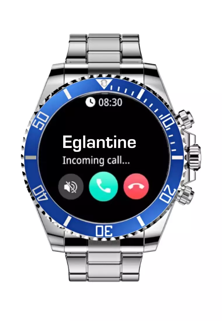 Smart Watch 46mm, Waterproof, Stainless Steel Bracelet