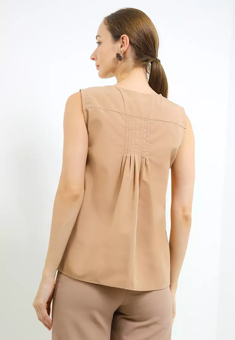V-Neck Sleeveless Blouse