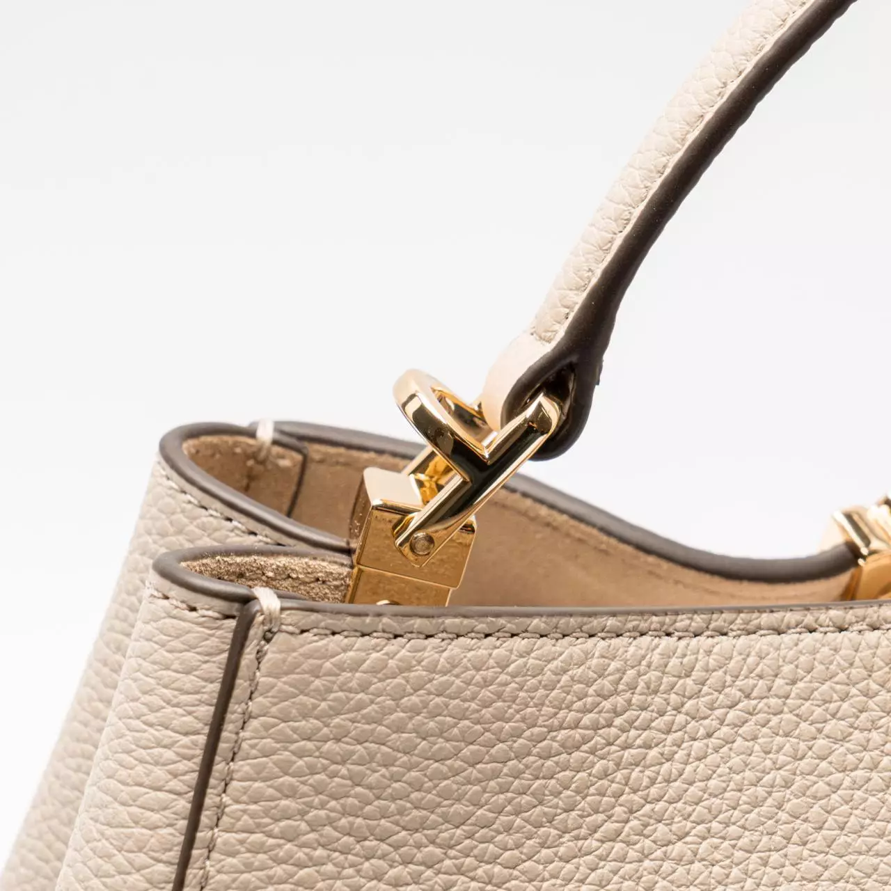 Eleanor Soft Medium Satchel Light Stone Ghw