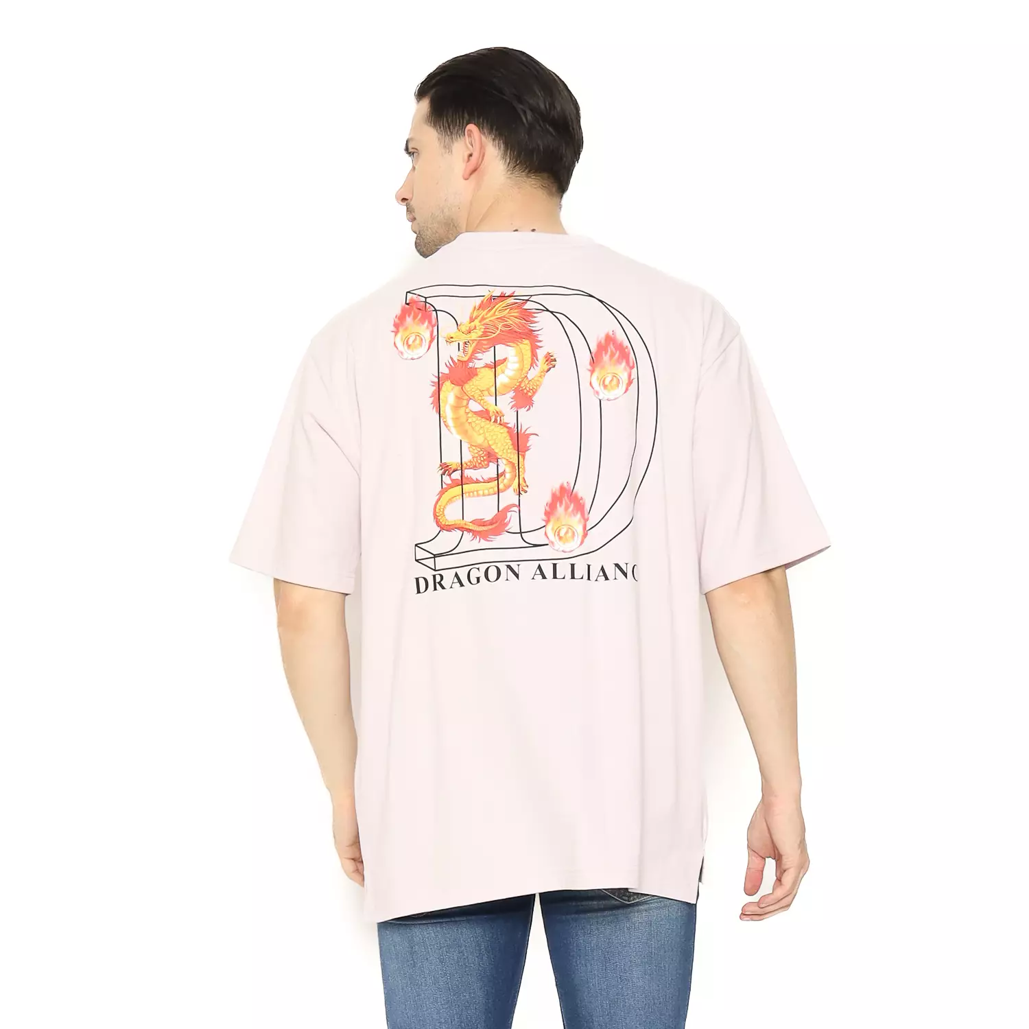 Dragon Kaos Lengan Pendek Pria Sphere Oversize Men Tee Planet Surf
