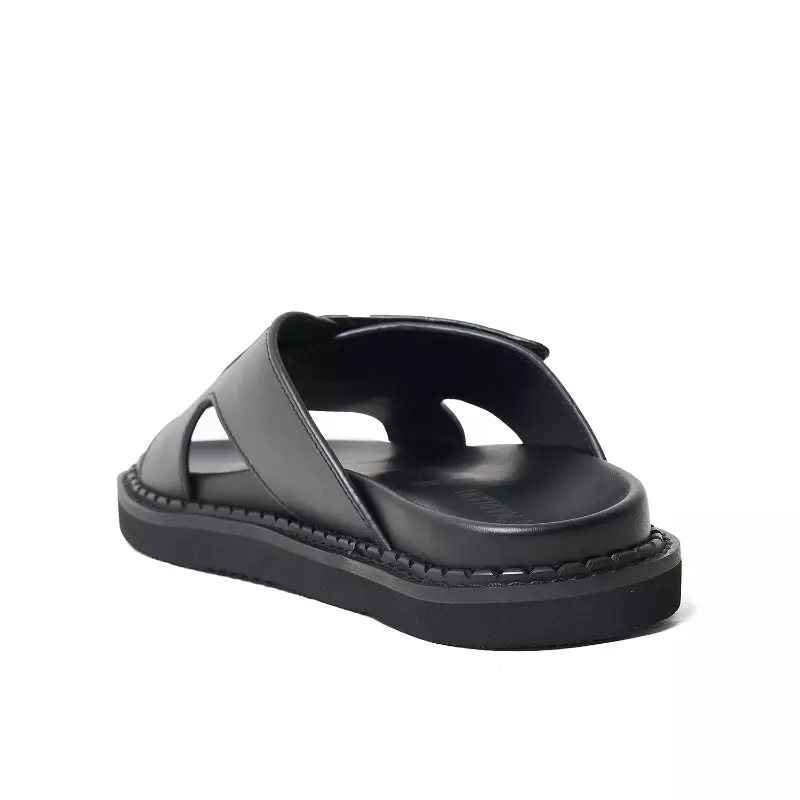 Sandal Kulit Pria Gino Mariani Arza Black