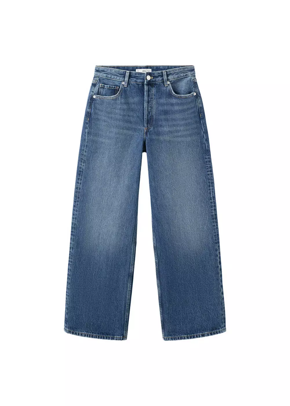 Jeans straight pinggang rendah