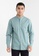 GIORDANO green Men's Cotton Lycra Oxford Long Sleeve Shirt 01041001 CA0B0AAEB69404GS_1