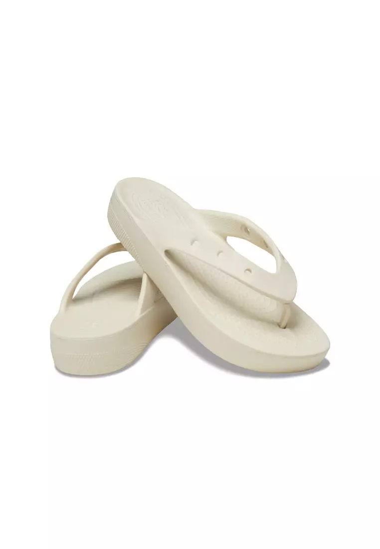 CROCS LADIES CLASSIC PLATFORM FLIP BONE