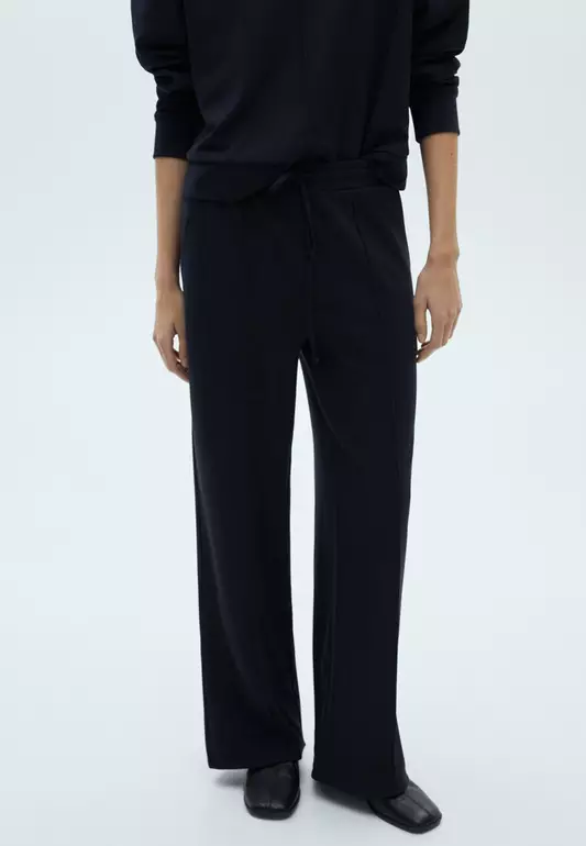 Wide Leg Jogger Trousers