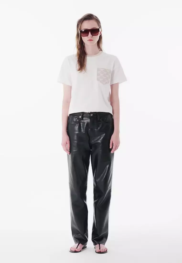 Jacquard Pocket T-Shirt in Organic Cotton