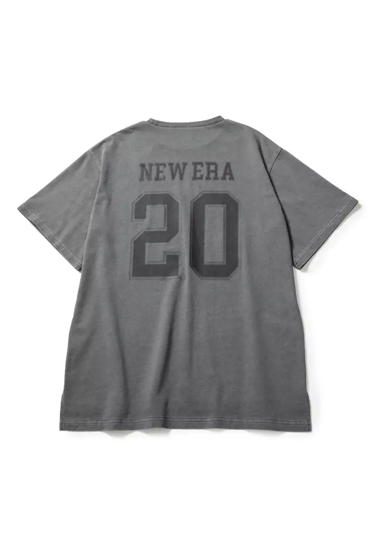 20 Charcoal Women Oversized Garment Dye Short Sleeve T-Shirt