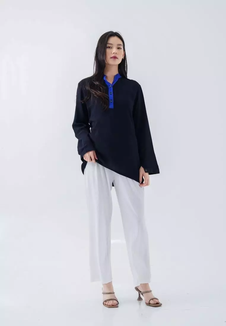 MilleFleur Ladies top bianca top black